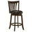 Lambert Counter Height Swivel Bar Stool with Upholstered Seat Dark Cherry