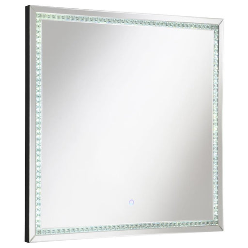 Noelle Square Wall Mirror With LED Lights