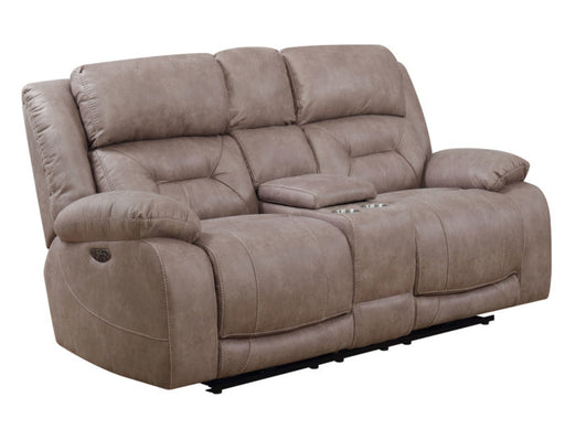 Aria Dual-Power Reclining Console Loveseat