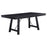 Newport Rectangular Trestle Dining Table Black