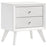 Janelle 2-drawer Nightstand White