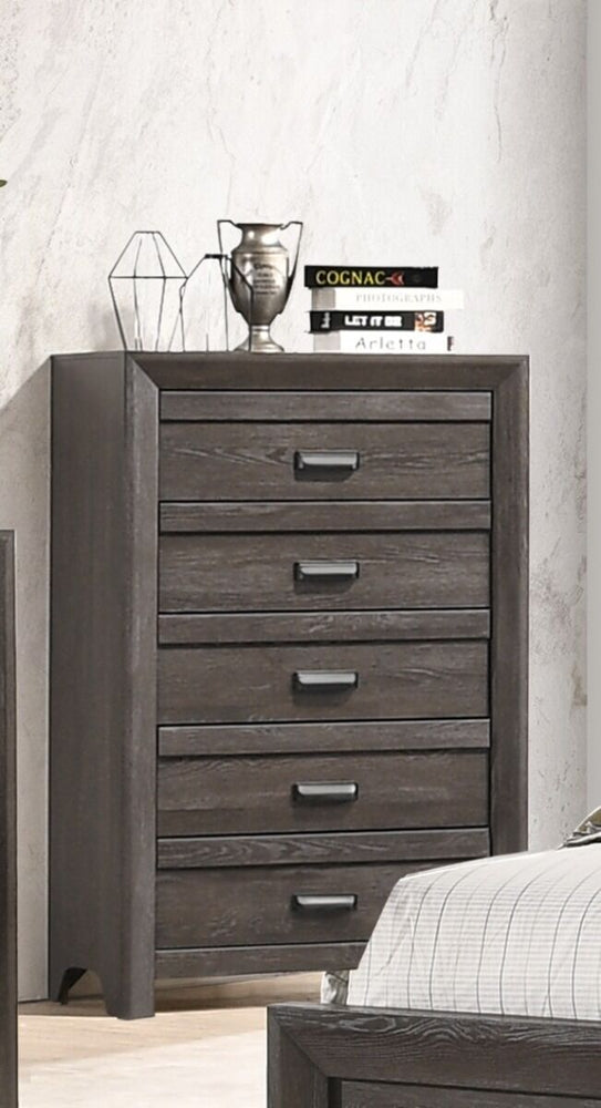 Adalaide 5 Drawer Grayish Brown Chest