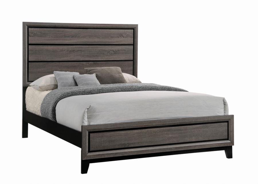 Watson Bed Grey Oak and Black