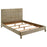 Zyla Woven Rattan Queen Panel Bed Kubu Grey