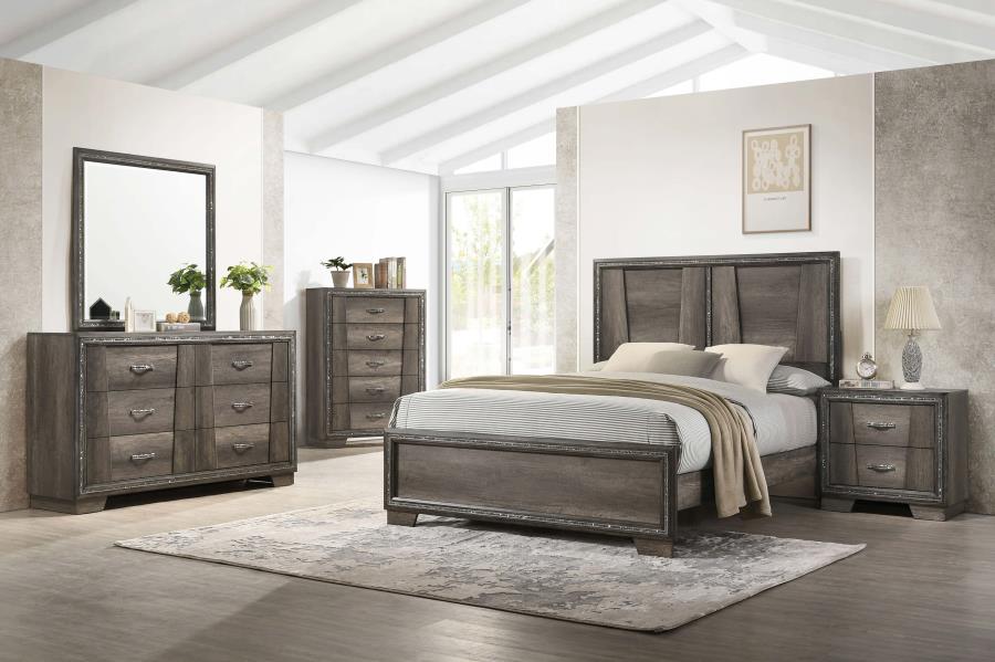 Janine 5-piece Bedroom Set Grey