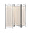 Dove 4-Panel Folding Screen Beige And Black