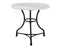 Claire 34 inch Round White Marble Top Bistro Table