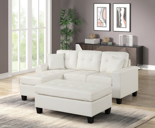 Naomi PU - Reversible Sectional & Ottoman