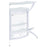 Dallas 2-shelf Home Bar White and Frosted Glass