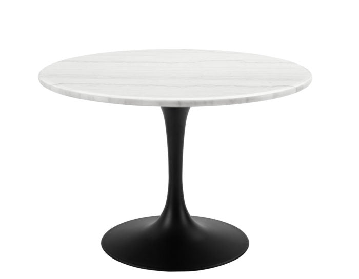 Colfax 45 inch Round Marble Dining Table