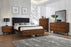 Robyn Bedroom Set with Upholstered Tufted Headboard Dark Walnut