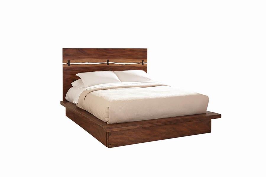 Winslow Bed Smokey Walnut and Coffee Bean