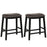 26 Inch Counter Height Bar Stool Set of 2 with Upholstered Seat