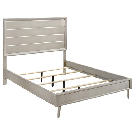 Ramon Panel Bed Metallic Sterling