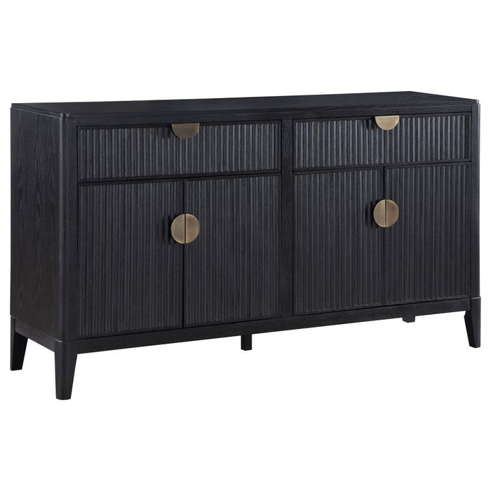 Brookmead 2-Drawer Sideboard Buffet With Storage Cabinet Black