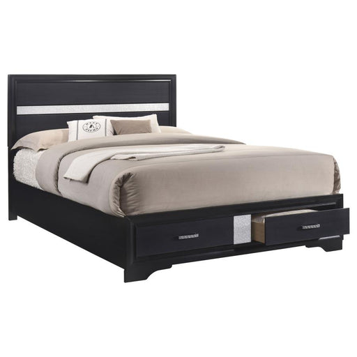 Miranda 2-drawer Storage Bed Black