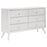 Janelle 6-drawer Dresser White