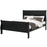 Louis Philip Black King Bed