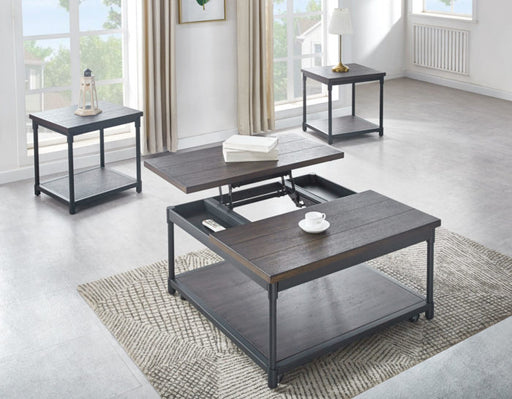 Prescott 3-Piece Lift-Top Set (Lift-Top Cocktail & 2 End Tables)