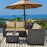 4 Pieces Outdoor Patio Rattan Furniture Set with Loveseat and Storage Box(clearance)