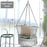 Hanging Hammock Chair with 330 Pounds Capacity and Cotton Rope Handwoven Tassels Design