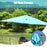 10 x 13 Feet Rectangular Cantilever Umbrella with 360° Rotation Function