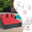 Spacious Outdoor Rattan Daybed with Upholstered Cushion