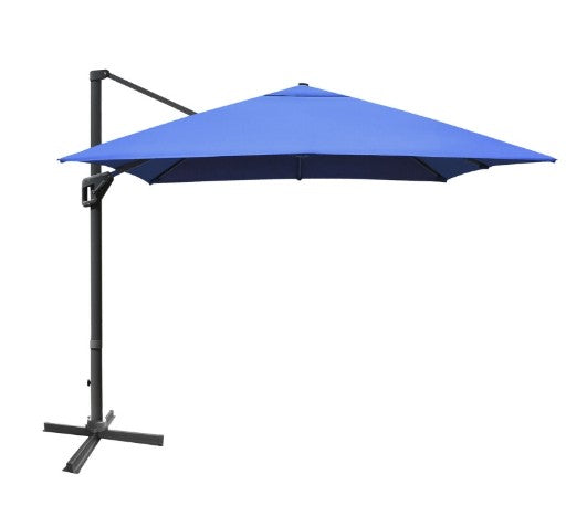 10 x 13 Feet Rectangular Cantilever Umbrella with 360° Rotation Function