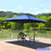 10 x 13 Feet Rectangular Cantilever Umbrella with 360° Rotation Function