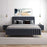 Bethany Velvet Upholstered Platform Bed Queen