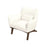 Brayden Mid Century Modern Beige Boucle Armchair