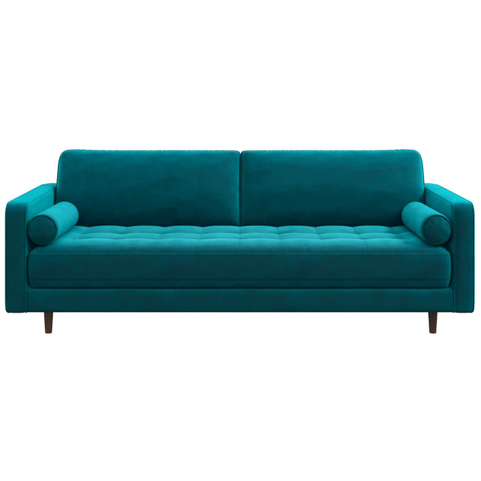 Anthony  Teal Velvet Sofa