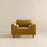 Amber Dark Yellow Velvet Lounge Chair