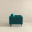 Amber Teal Velvet Lounge Chair