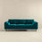 Amber Mid Century Modern Teal Luxury Modern Velvet Sofa