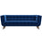 Addison Large Navy-Blue Velvet Sofa