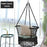 Hanging Hammock Chair with 330 Pounds Capacity and Cotton Rope Handwoven Tassels Design