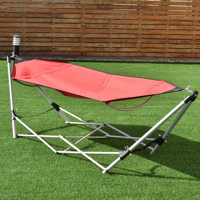 Portable Folding Steel Frame Hammock with Bag