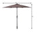 9 Feet Patio LED Solar Umbrella with Crank