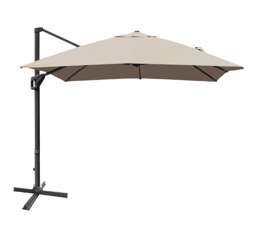 10 x 13 Feet Rectangular Cantilever Umbrella with 360° Rotation Function