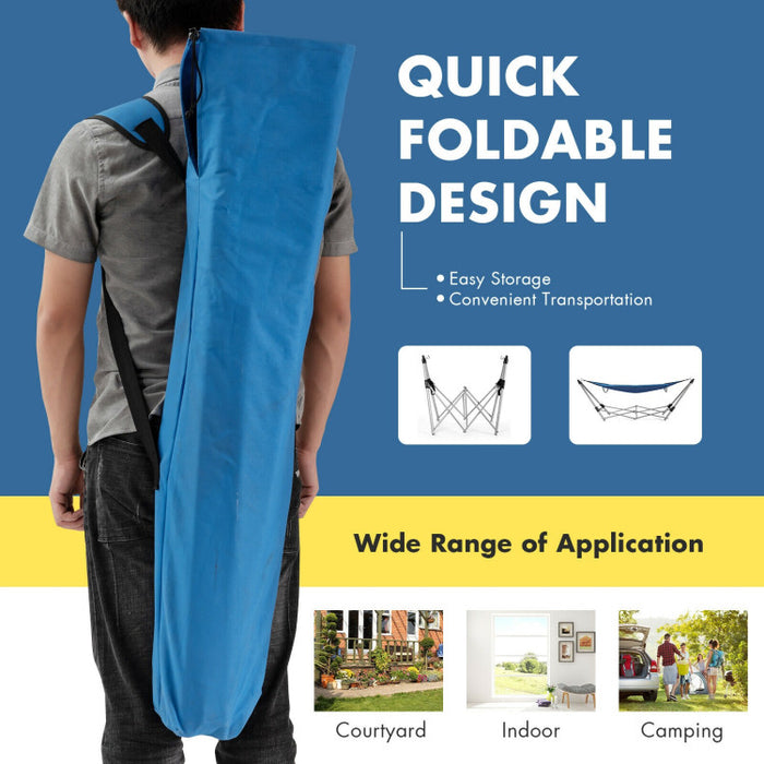 Portable Folding Steel Frame Hammock with Bag