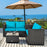 4 Pieces Outdoor Patio Rattan Furniture Set with Loveseat and Storage Box(clearance)