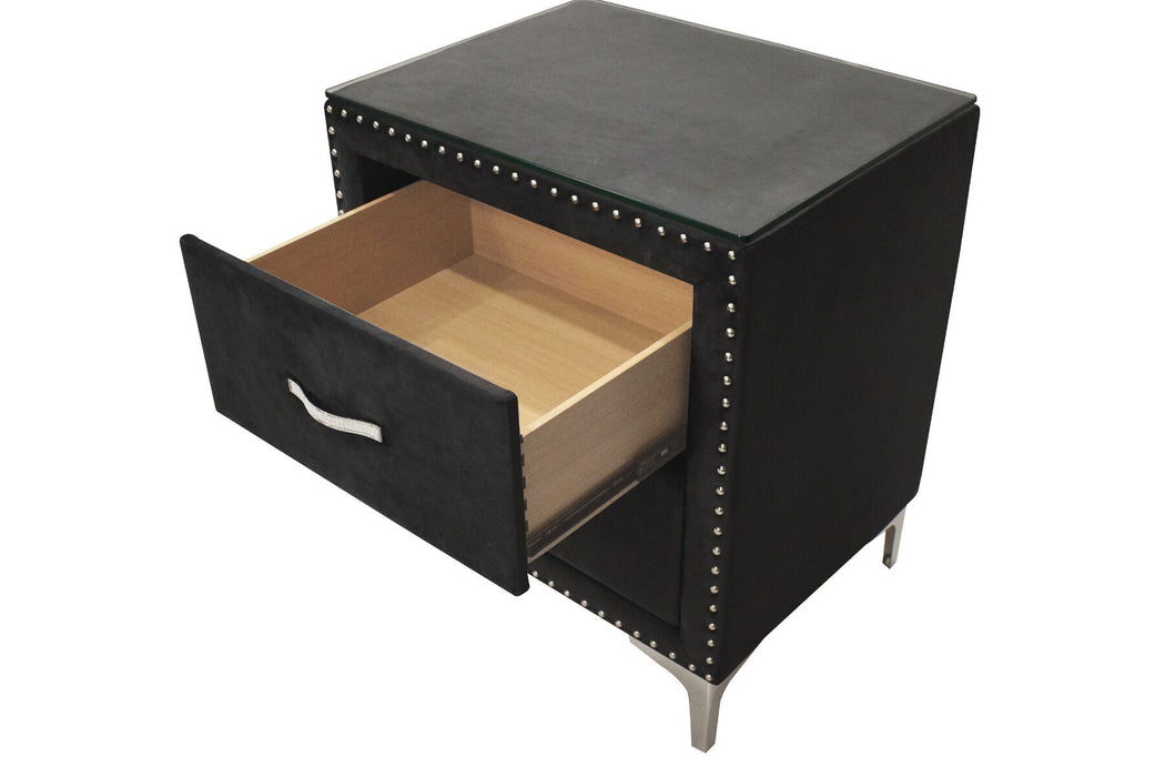 LUCINDA BEDROOM GROUP BLACK