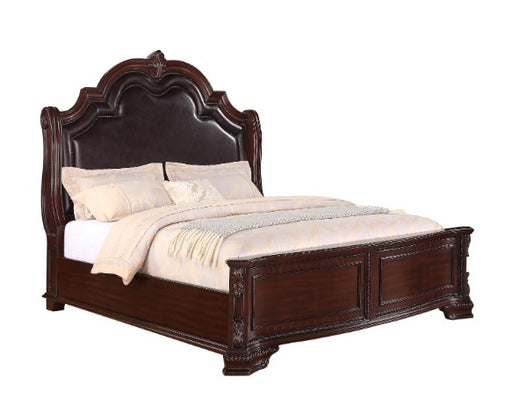 Sheffield Traditional Rich Brown Finish Panel Bedroom Set