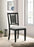 Appleton Ladder Back Dining Side Chair Black Washed and Light Grey (Set of 2)