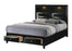 Fallon Black LED Storage Platform Bedroom Set