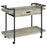 Ventura 2-Tier Bar Cart With Storage Drawer Grey Driftwood