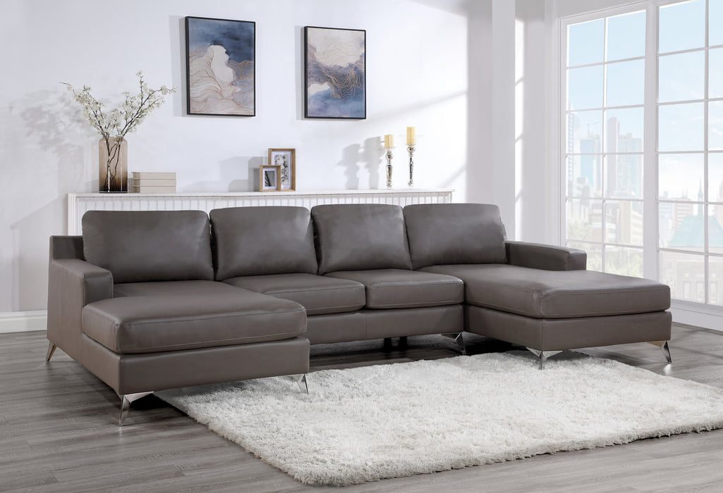 Candace Double Chaise Sectional