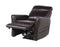 Coachella Dual-Power Leather Recliner, Brown