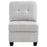 Georgina Upholstered Armless Chair Steel Beige